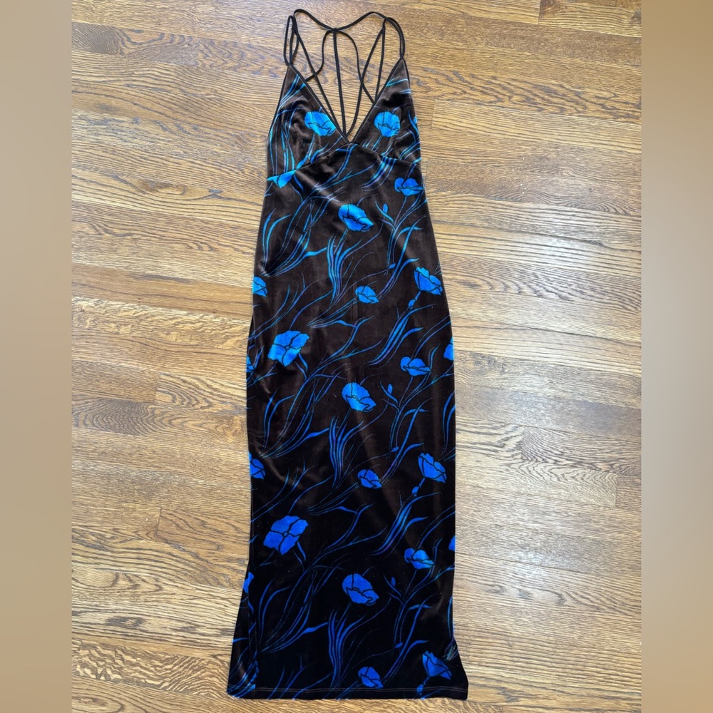 🦋🤎 Urban Outfitters Ecote Bellatrix Velvet Bodycon